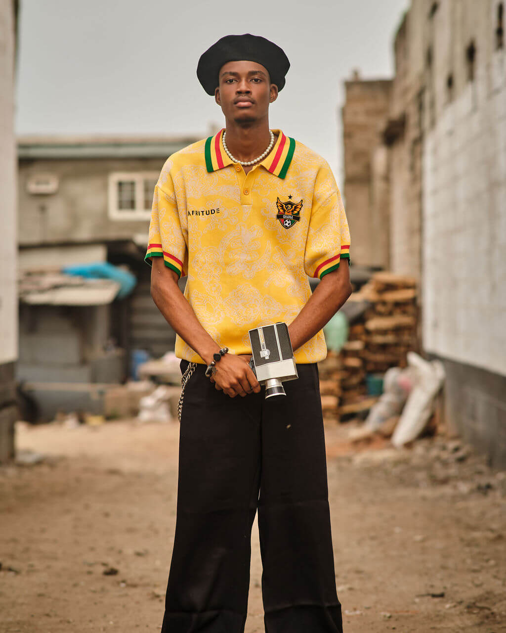 Knit Polo - Afritude - Yellow
