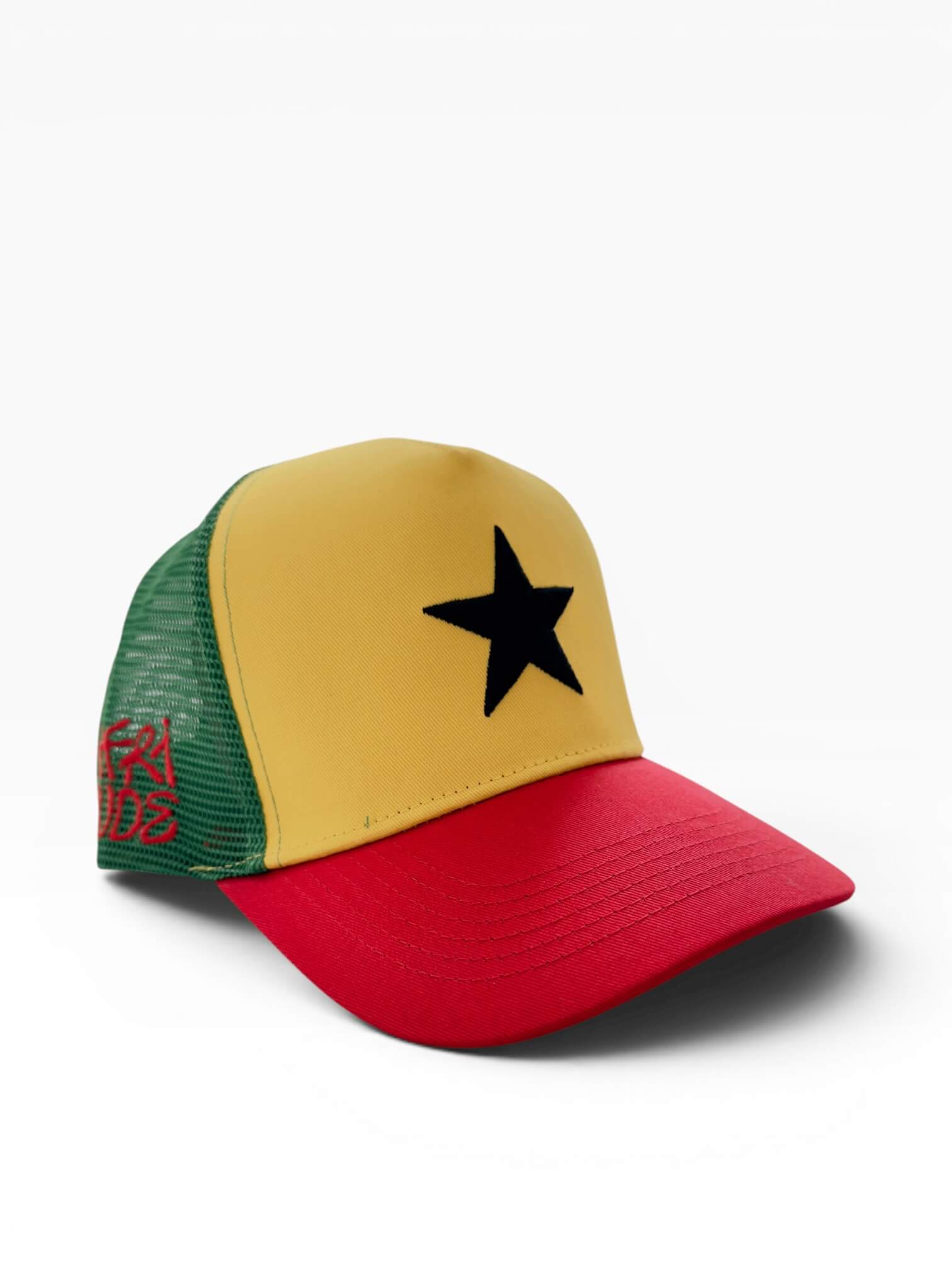 AFRITUDE Signature Trucker Hat - Black Stars Edition