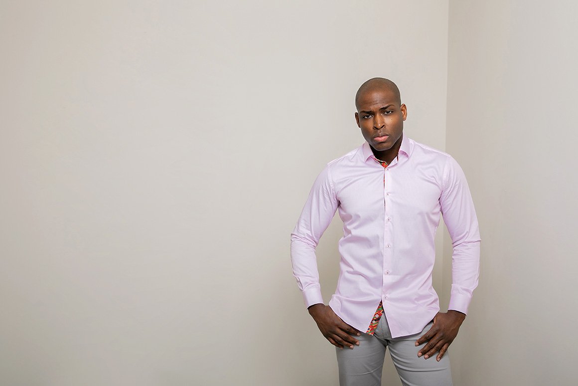 "PINK PINSTRIPE" - SHRIT