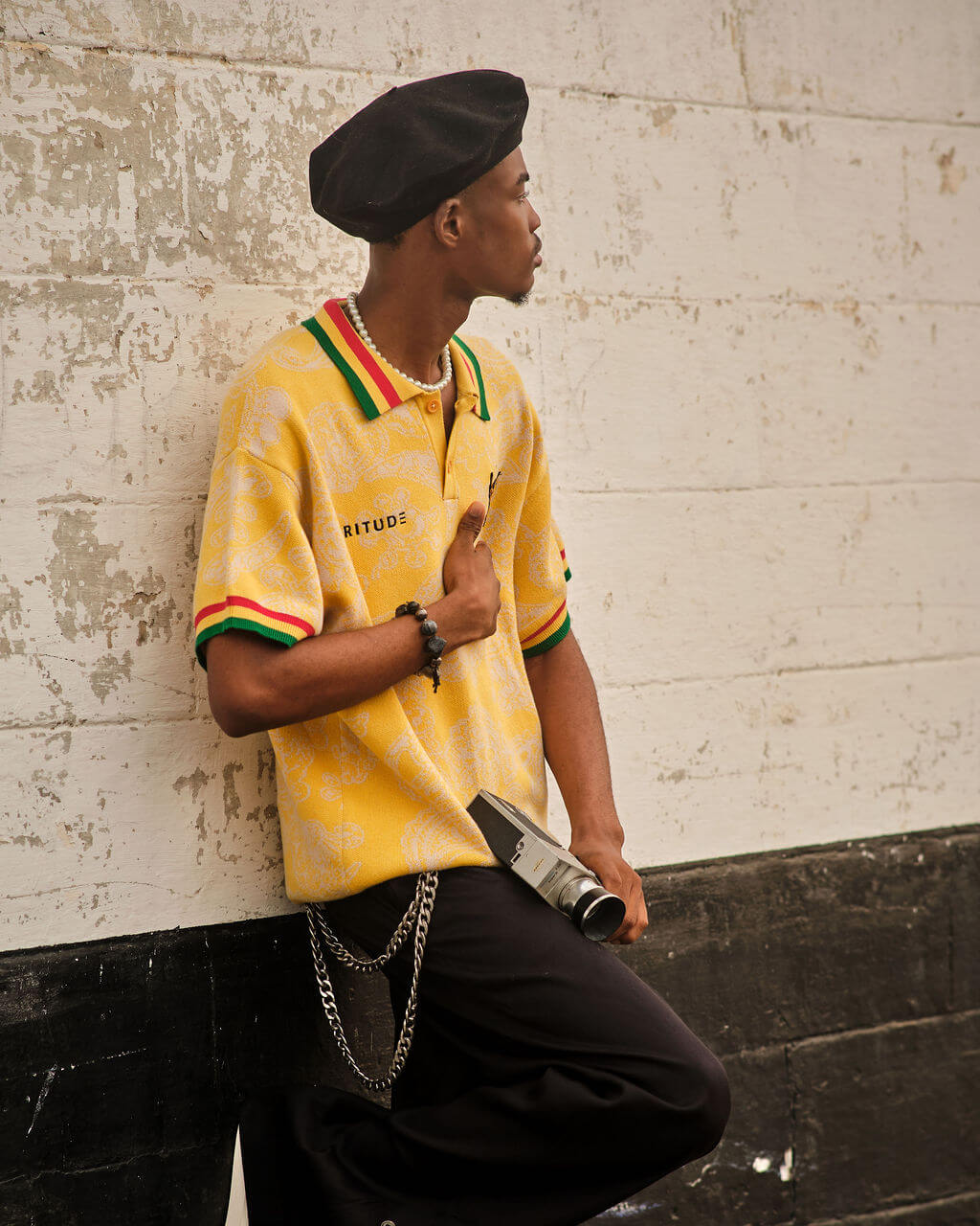 Knit Polo - Afritude - Yellow