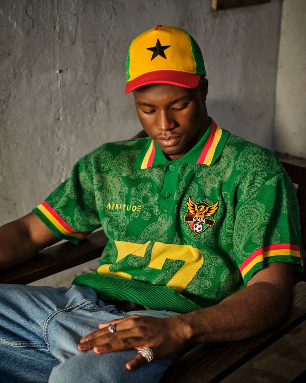 Knit Polo - Afritude - Green